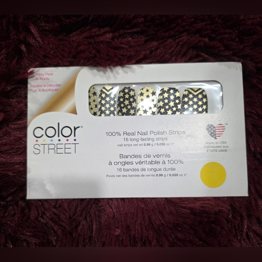Color Street Nail Polish Strips with Star Design